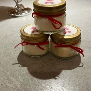 Rose petals and rose oil candles
